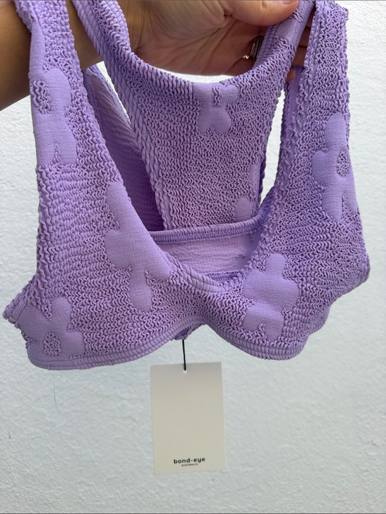 bond-eye Other - NEW W tags Bond-eye Lavender Floral Knit Bikini Set
